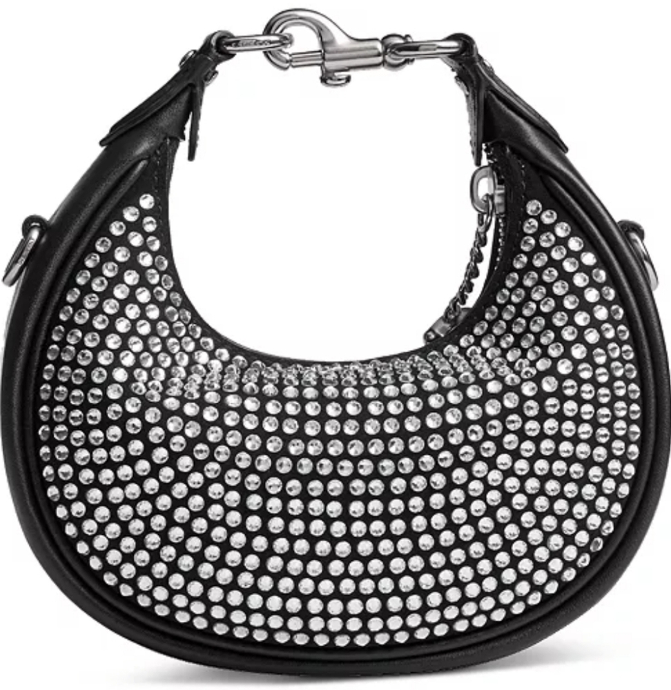 NWT-Coach Black Studded Bag - Picture 8 of 9